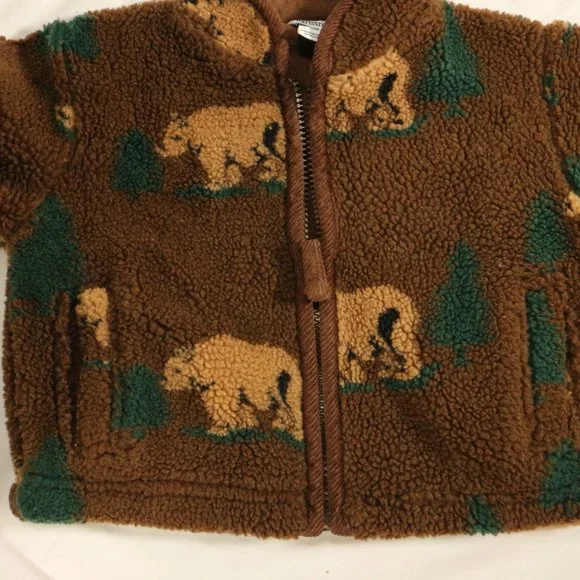 HARTSTRINGS Baby Zip-Up Jacket Bear Print 12 M - Picture 9 of 10